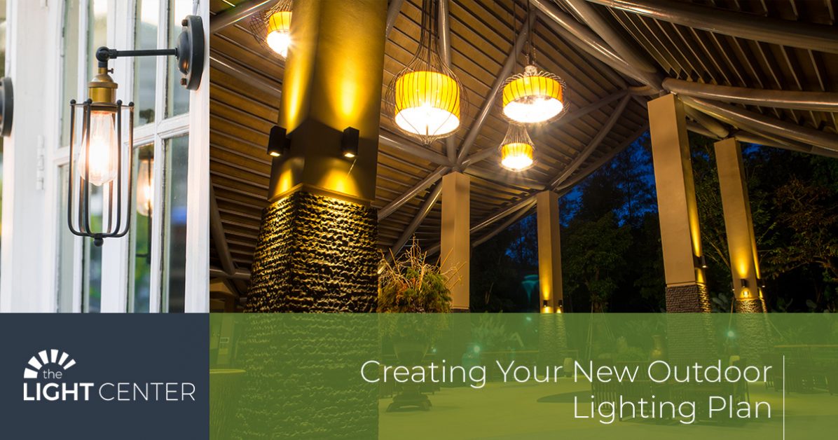 Create an outdoor lighting plan for Safety and security