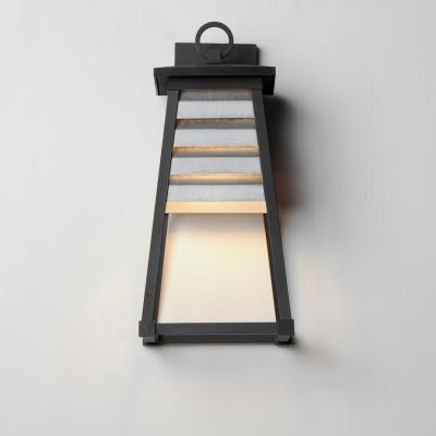 Outdoor Wall Sconce in Weathered Zinc/Black by Maxim